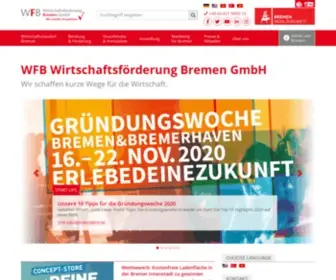 WFB-Bremen.de(WirtschaftsfÃ¶rderung Bremen â Starten Sie mit uns) Screenshot