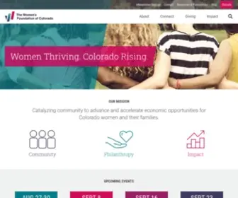 Wfco.org(The Women's Foundation of Colorado) Screenshot