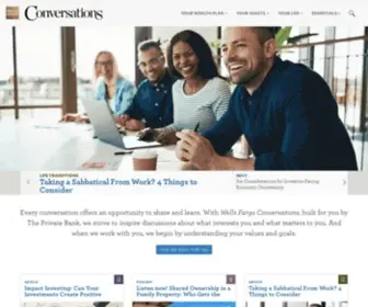 Wfconversations.com(Wells Fargo Conversations) Screenshot