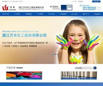 WFdyes.com(浙江万丰化工股份有限公司) Screenshot