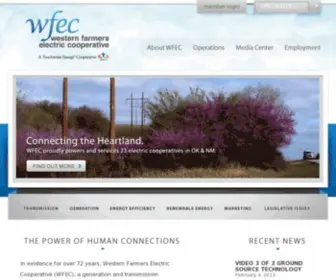 Wfec.com(Western Farmers Electric Cooperative) Screenshot