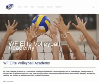 Wfelitevolleyball.net(WF Elite Volleyball) Screenshot