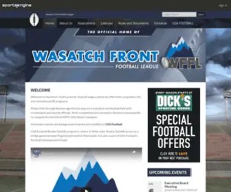 WFFL.com(Wasatch Front Football League) Screenshot