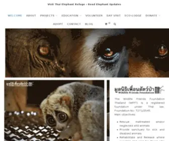 WFFT.org(Wildlife Friends Foundation Thailand) Screenshot