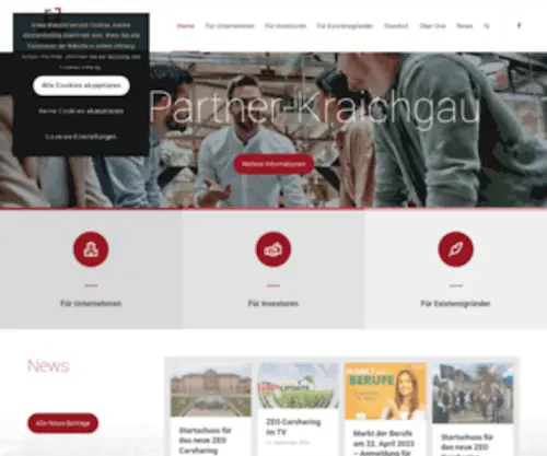 WFG-Bruchsal.de(Regionale Wirtschaftsförderung Bruchsal) Screenshot