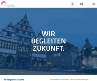 WFG-PB.de(Wirtschaftsförderung Paderborn) Screenshot