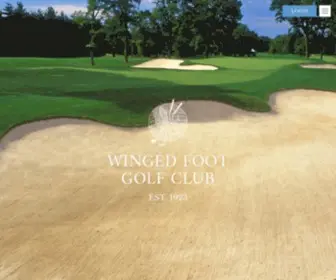 WFGC.org(Winged Foot Golf Club) Screenshot