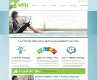 WFH.com(Work from home forum) Screenshot