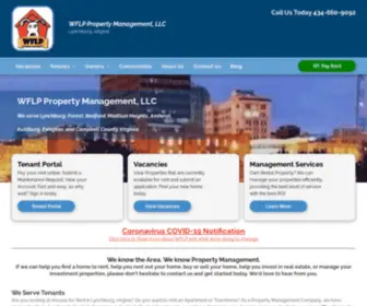 WFLpmanagement.com(WFLP Property Management in Lynchburg) Screenshot