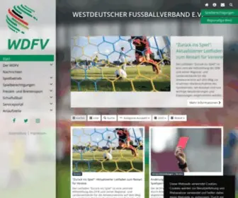 WFLV.de(Westdeutscher Fußballverband e.V) Screenshot