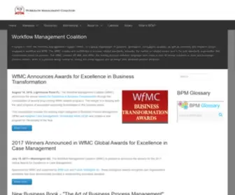 WFMC.org(Workflow Management Coalition) Screenshot