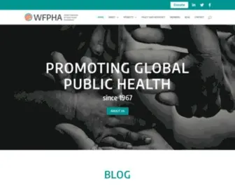 WFpha.org(World Federation of Public Health Associations) Screenshot