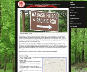 WFPRR.com(Wabash Frisco and Pacific Railroad) Screenshot