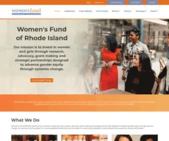 Wfri.org(Women's Fund of Rhode Island) Screenshot