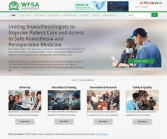 Wfsahq.org(The WFSA is a global network of National Societies) Screenshot
