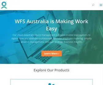 Wfsaustralia.com(Our workforce management software) Screenshot