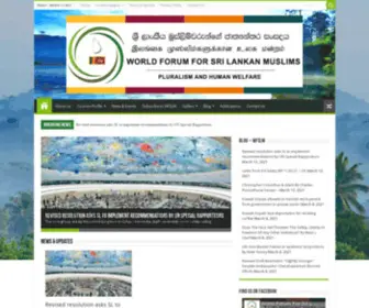 WFSLM.org(Sri Lanka Muslims Forum) Screenshot