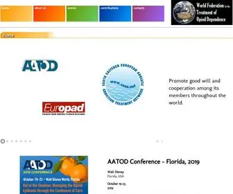 Wftod.org(World Federation for the Treatment of Opiod Dependence) Screenshot