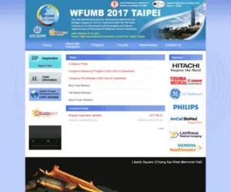 Wfumb2017.org(WFUMB 2017 TAIPEI) Screenshot