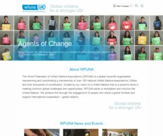 Wfuna.org(World Federation of United Nations Associations) Screenshot