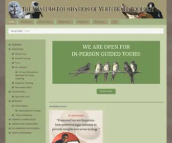 WFVZ.org(Western Foundation of Vertebrate Zoology) Screenshot