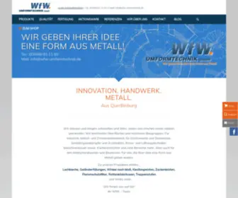 WFW-Umformtechnik.de(Gehäusebau) Screenshot