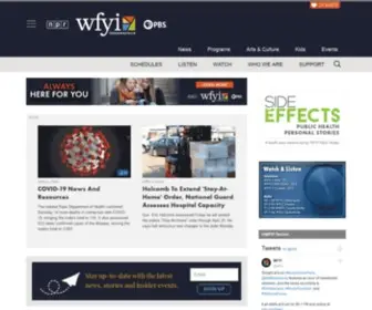 Wfyi.org(WFYI is central Indiana's source for NPR radio (90.1 FM)) Screenshot