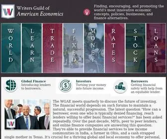 Wgae.org(Writers Guild of American Economics) Screenshot