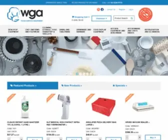 Wgafoodequip.com.au(Commercial kitchen and food equipment) Screenshot