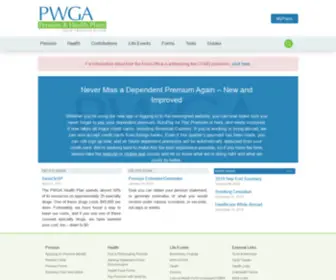 Wgaplans.org(PWGA Pension & Health) Screenshot