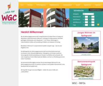 WGC-Coswig.de(Bezahlbarer Wohnraum in Coswig & Weinböhla in ansprechender Qualität und guter Lage) Screenshot