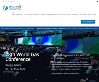 WGC2022.org(A Sustainable Future) Screenshot