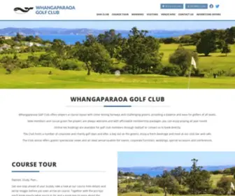 WGcgolf.net(Whangaparaoa Golf Club) Screenshot