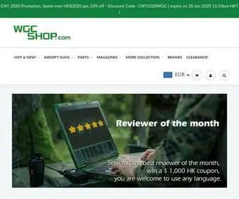 WGCshop.com(WGC Shop is an airsoft store) Screenshot