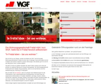 WGF-Freital.de(Wohnen in Freital) Screenshot