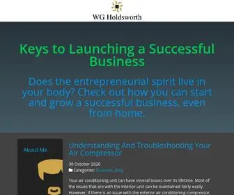 Wgholdsworth.com(Keys to Launching a Successful Business) Screenshot