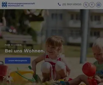 WGM-Muehlhausen.de(Wohnungsgenossenschaft Mühlhausen eG) Screenshot