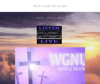 Wgnu920AM.com(WGNU 920AM AND 106.9FM) Screenshot