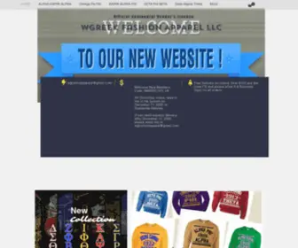 Wgreekapparel.com(Black Greek Store Washington DC) Screenshot
