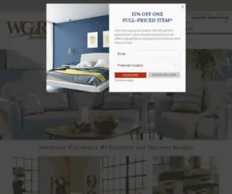 WGrfurniture.com(WG&R Furniture) Screenshot