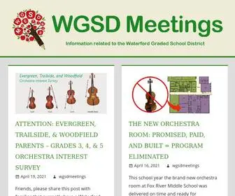 WGSdmeetings.com(WGSD Meetings) Screenshot