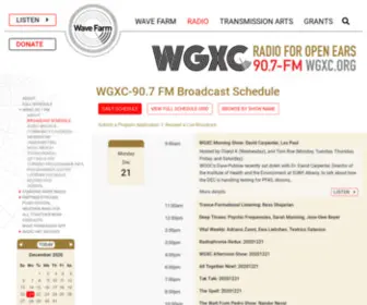 WGXC.org(Wave Farm) Screenshot