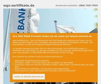 WGZ-Zertifikate.de(Zertifikate und strukturierte Anleihen der WGZ BANK) Screenshot