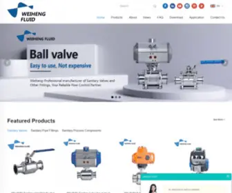 WH-Fluid.com(Sanitary valves) Screenshot