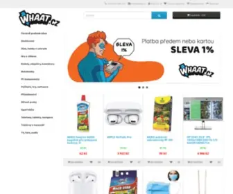 Whaat.cz(Internetový obchod nejen s elektronikou ale i s čerstvě praženou kávou a dalšími produkty) Screenshot