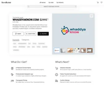 Whaddyaknow.com(Whaddyaknow) Screenshot