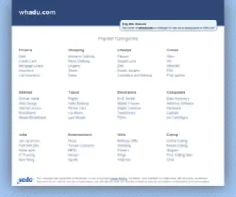 Whadu.com(Whadu search) Screenshot