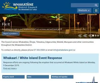 Whakatane.govt.nz(Whakatāne) Screenshot