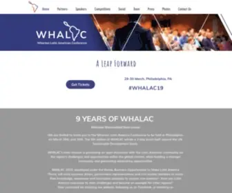 Whalac.com(Wharton Latin American Conference) Screenshot