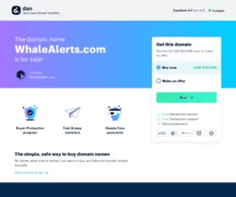 Whalealerts.com(WhaleAlerts) Screenshot